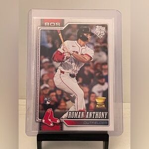 ROMAN ANTHONY 2026 Topps Series 1 Baseball Rookie Card-75th Anniversary-Gold Cup